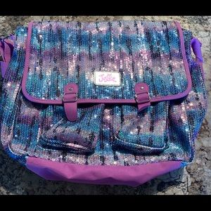 Justice Sequin Messenger Bag